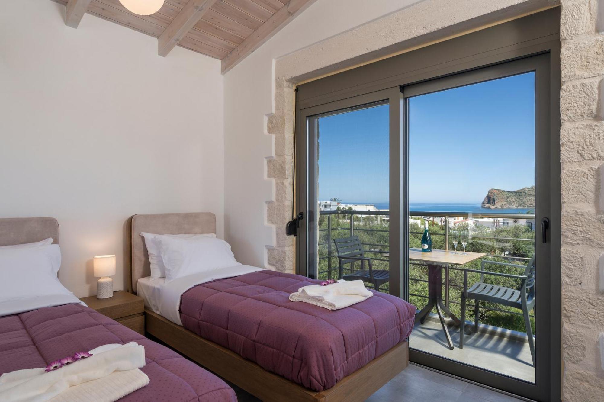 Sun Flower Villas With Sea View Agia Marina Exterior foto