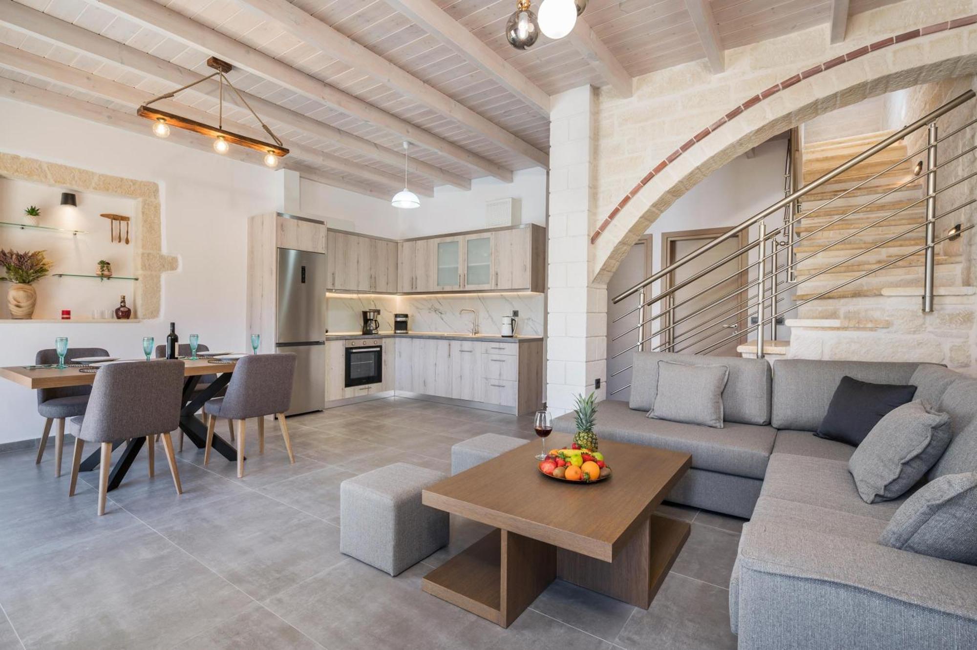 Sun Flower Villas With Sea View Agia Marina Exterior foto