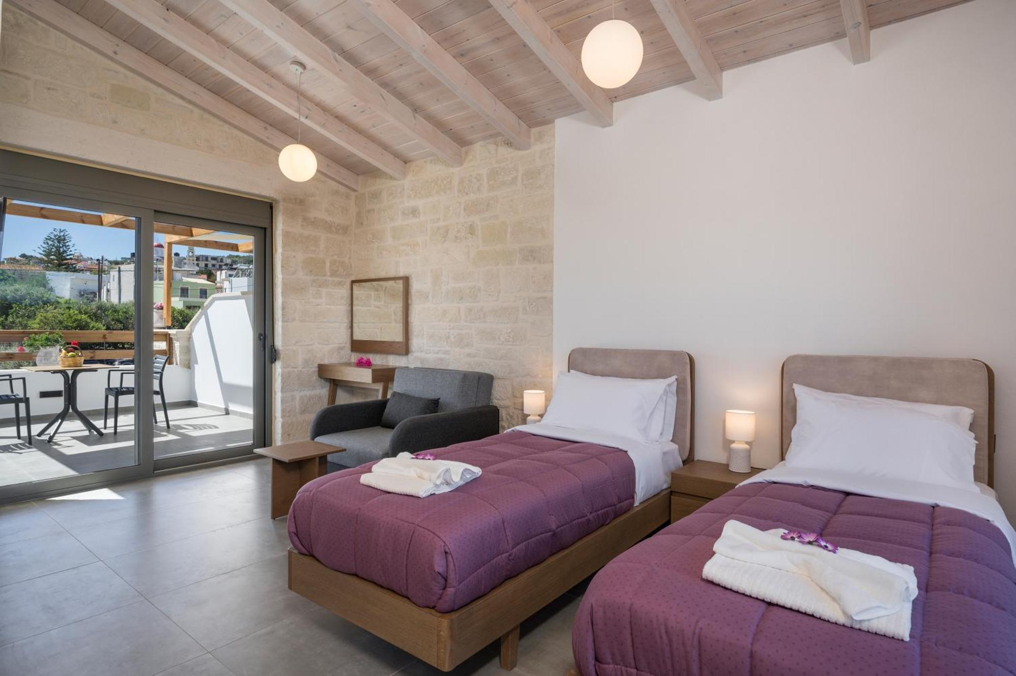 Sun Flower Villas With Sea View Agia Marina Exterior foto