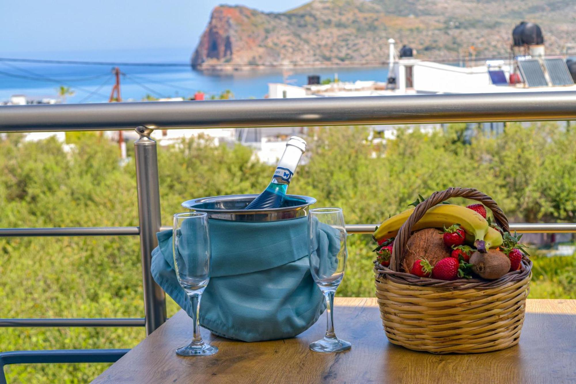 Sun Flower Villas With Sea View Agia Marina Exterior foto