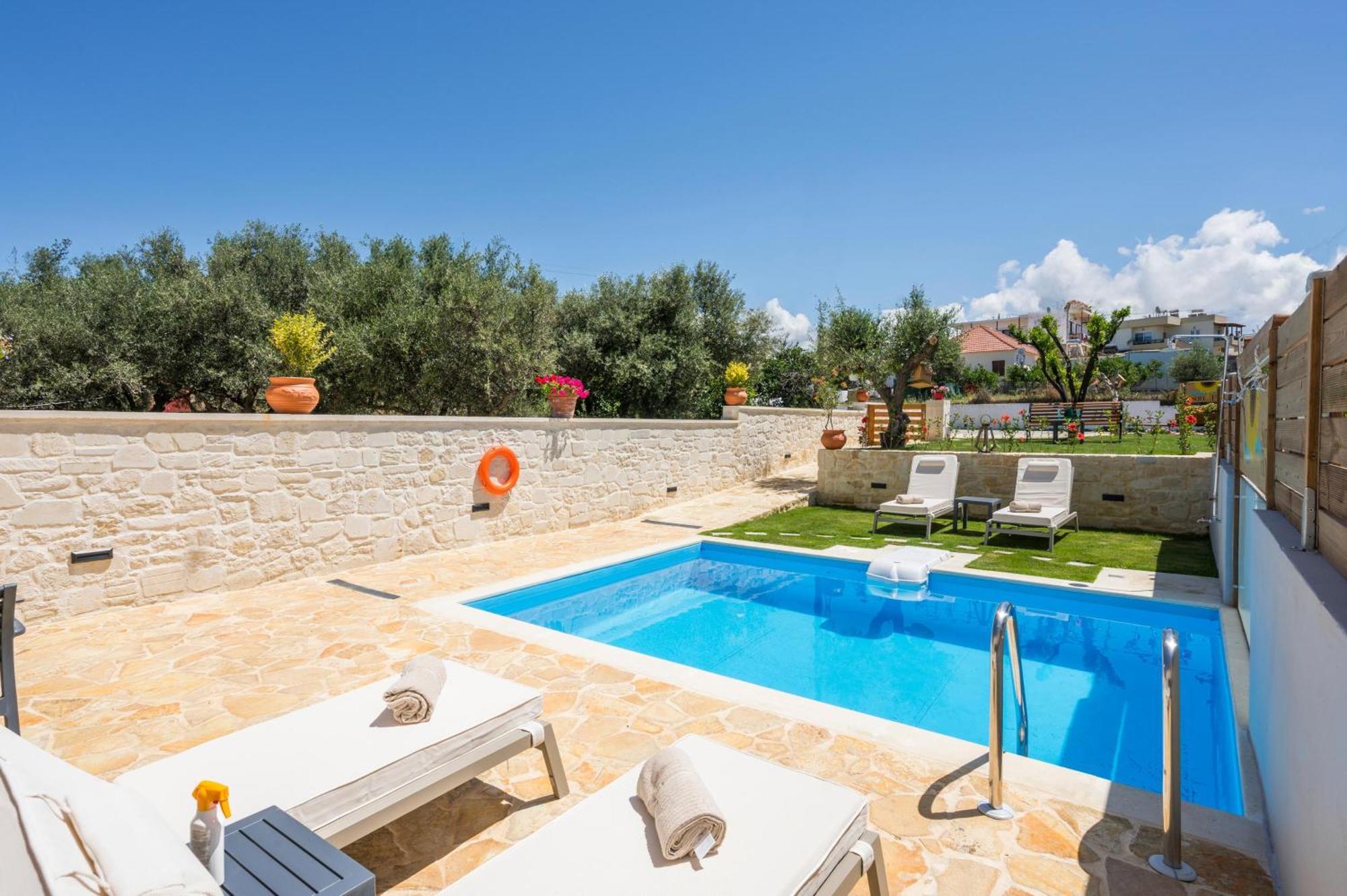 Sun Flower Villas With Sea View Agia Marina Exterior foto