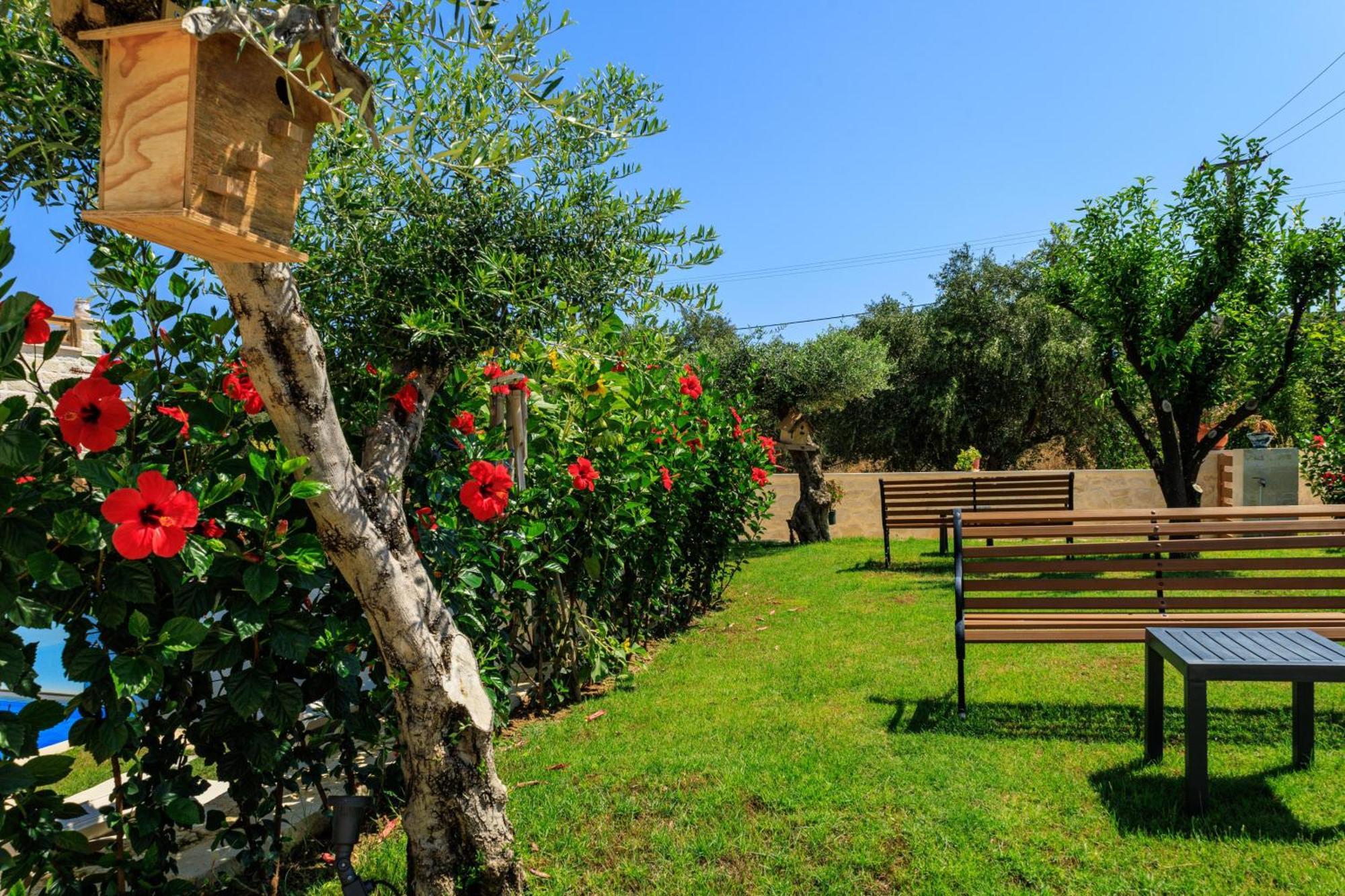 Sun Flower Villas With Sea View Agia Marina Exterior foto